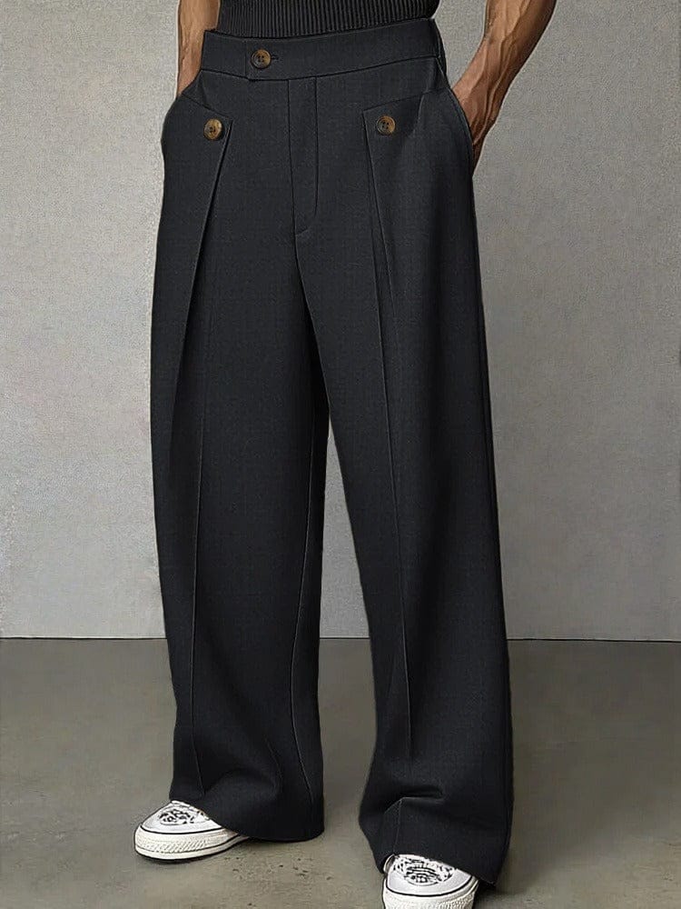 Fernand | Pantalon Large à Plis et Poches