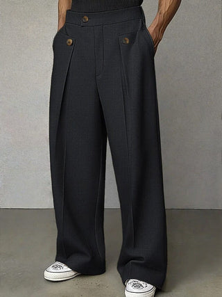 Fernand | Pantalon Large à Plis et Poches