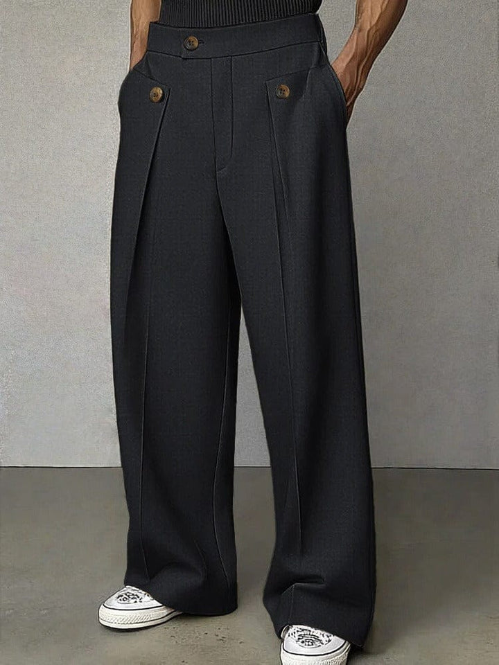 Fernand | Pantalon Large à Plis et Poches