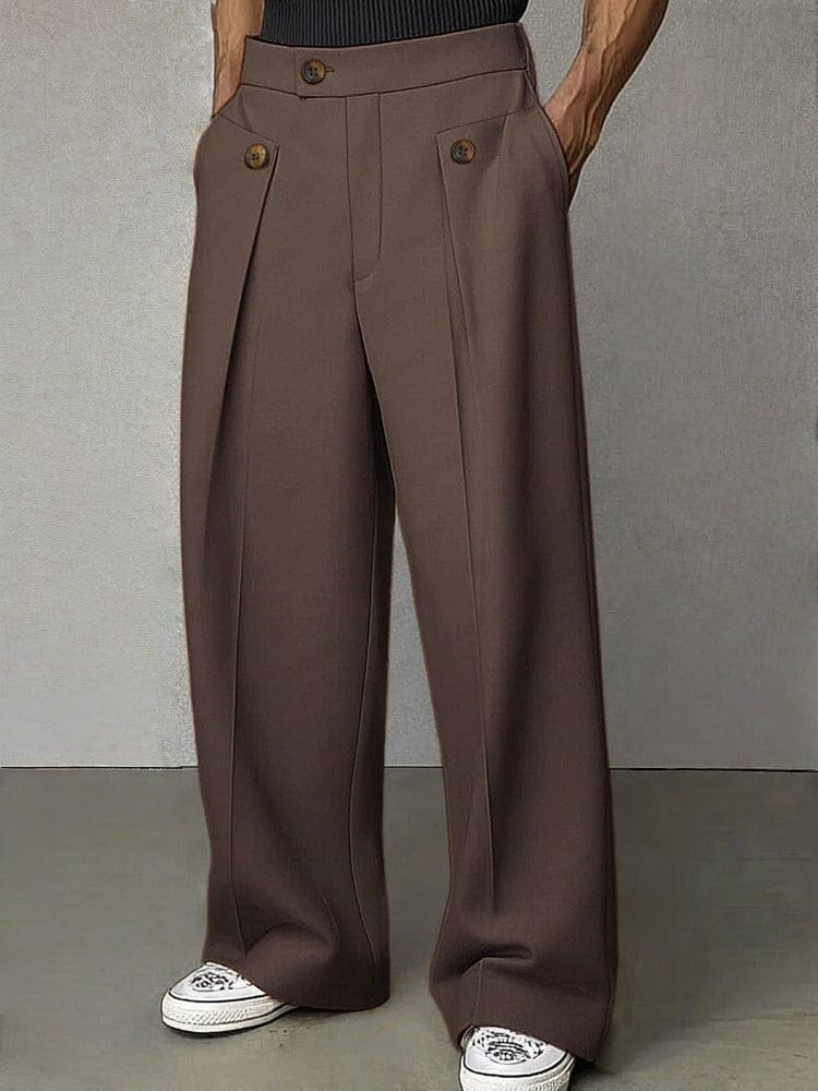 Fernand | Pantalon Large à Plis et Poches