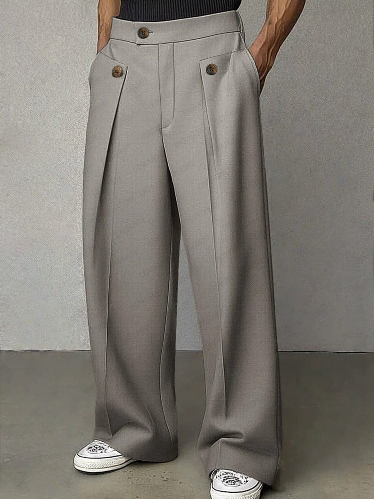Fernand | Pantalon Large à Plis et Poches