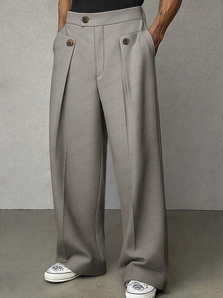 Fernand | Pantalon Large à Plis et Poches