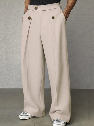 Fernand | Pantalon Large à Plis et Poches