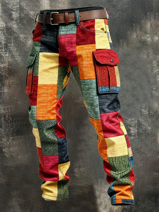 Thibault | Pantalon Cargo Patchwork Style Urbain
