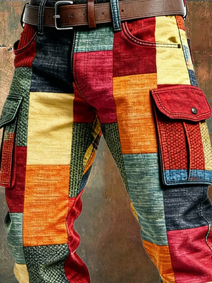 Thibault | Pantalon Cargo Patchwork Style Urbain