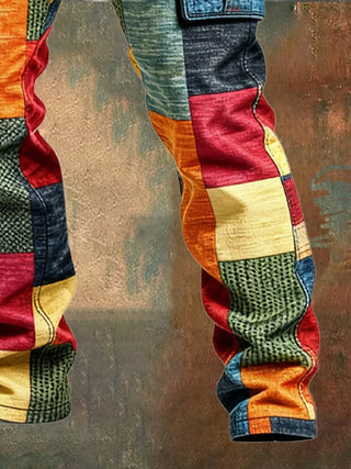 Thibault | Pantalon Cargo Patchwork Style Urbain