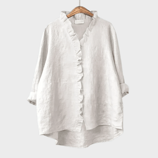 Lina | Blouse élégante en lin et coton