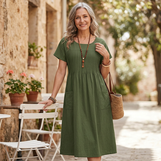 Elaya | Robe midi confortable et élégante