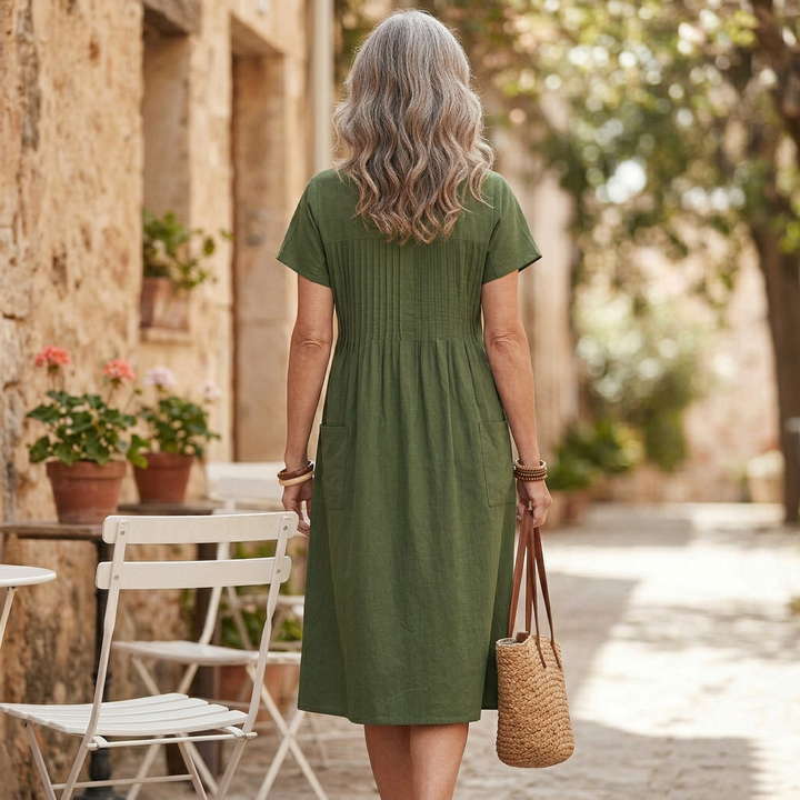 Elaya | Robe midi confortable et élégante