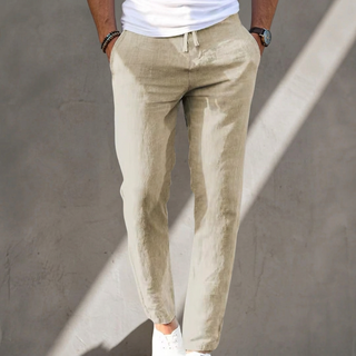Beniamino | Pantalon Léger en Lin Cordon Ajustable
