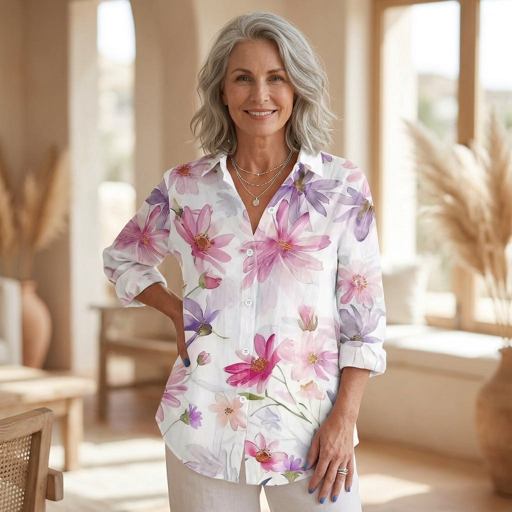 Bloom | Blouse élégante à imprimé coloré