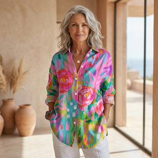 Bloom | Blouse élégante à imprimé coloré