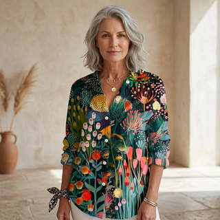 Bloom | Blouse élégante à imprimé coloré