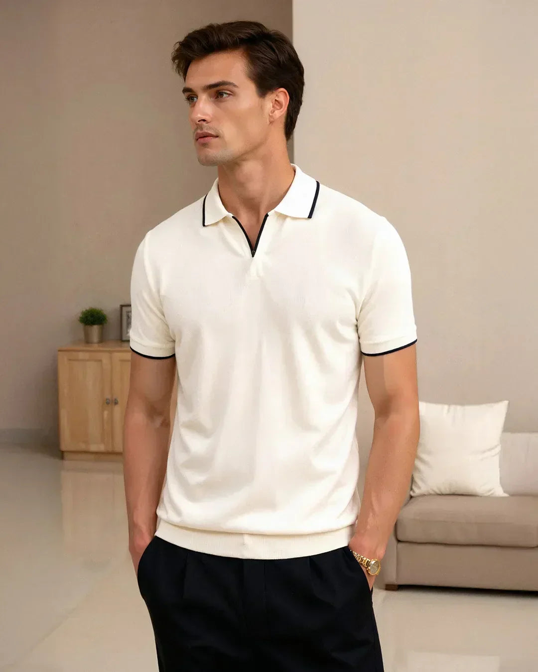 Alexandre | Polo en piqué sur mesure